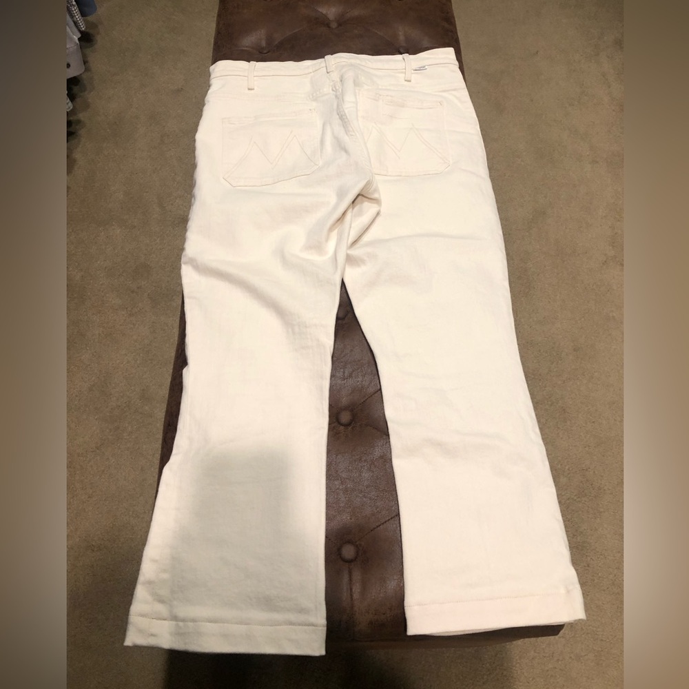 MOTHER High Rise White/Cream Jeans